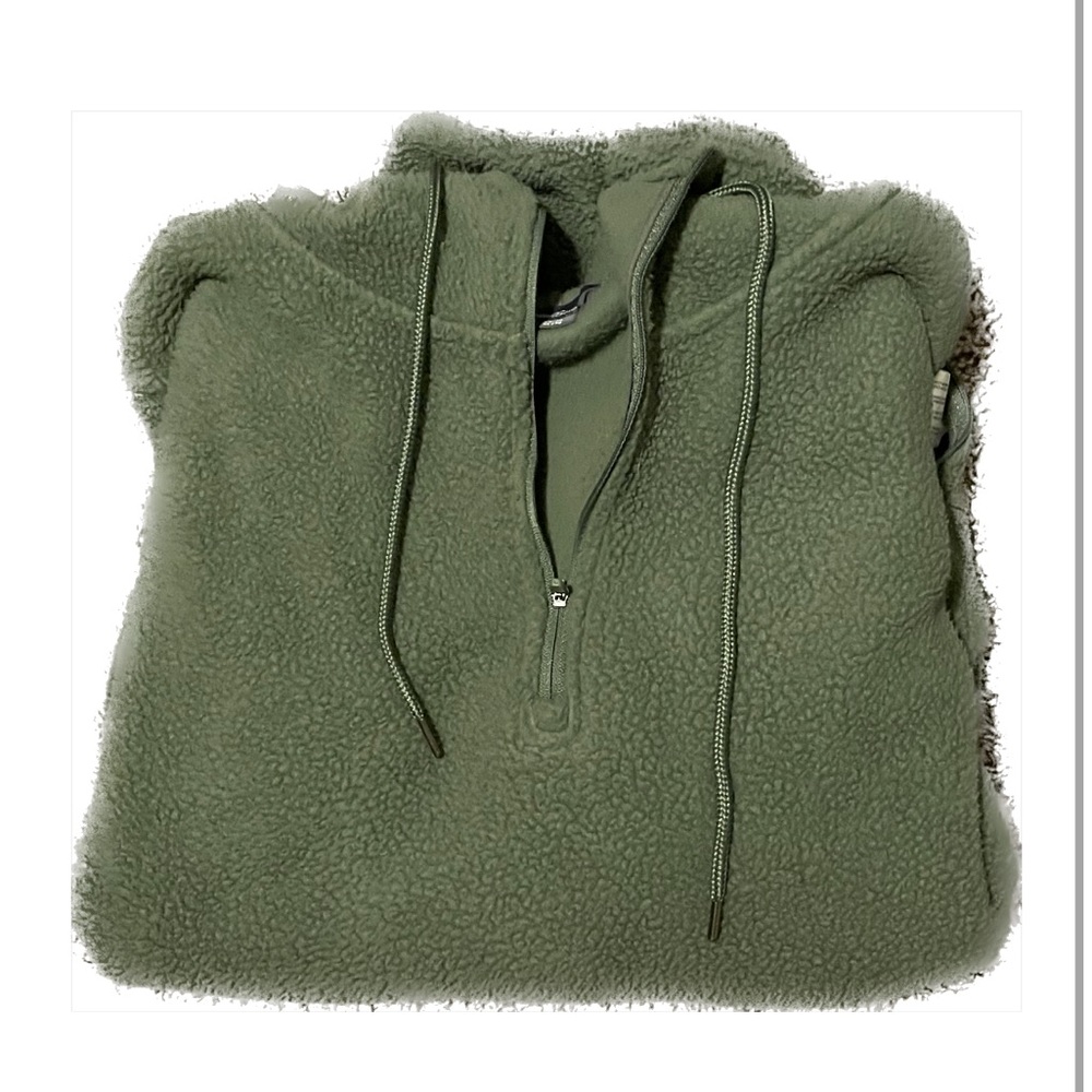 Eddie Bauer Sherpa hoodie XL Olive Green